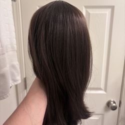 Beautiful Hair Topper With Somw Golden highlights