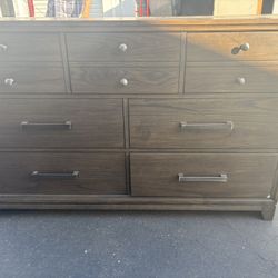 Dresser with mirror and matching nightstand