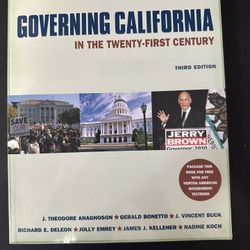 Governing California In The 21st Century