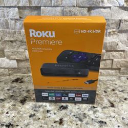 Roku Premiere Media Streamer - 3920RW (Black) 4K HD HDR New 