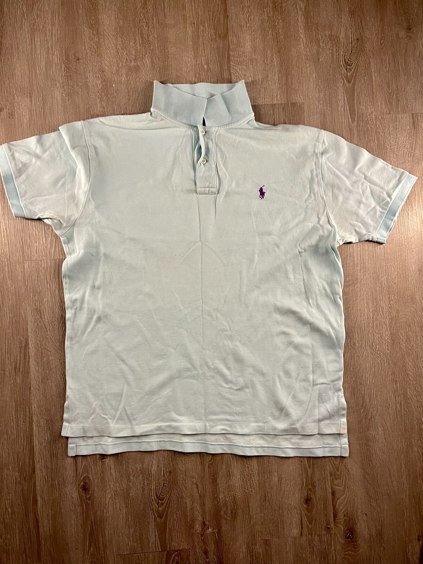 Polo Ralph Lauren Men's XL Light Blue Classic Fit Short Sleeve Polo Shirt