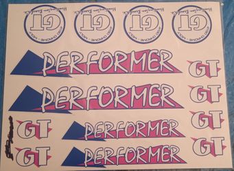 GT bike decals