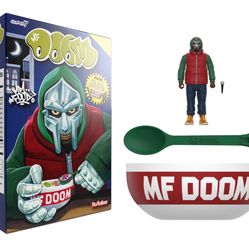 MF DOOM x Super 7 MM Food Action Figure & Cereal Bowl Set DS
