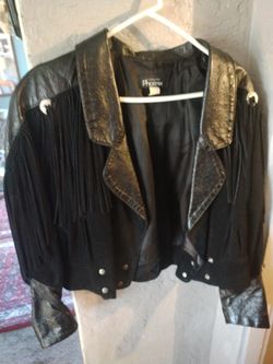 Leather and suede jacket brand new large