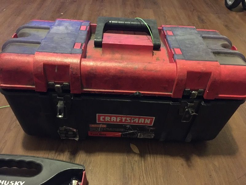 Craftsman tool box with tools