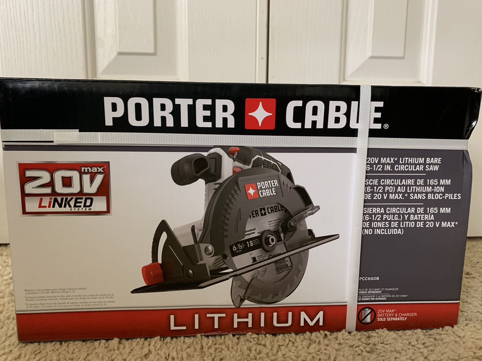 BRAND NEW Porter Cable 20V Max Cordless Circular Saw 6-1/2 Inch Saw