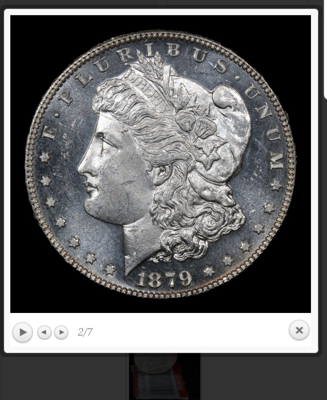 1879 S Morgan Dollar, 1879-S MS 64+