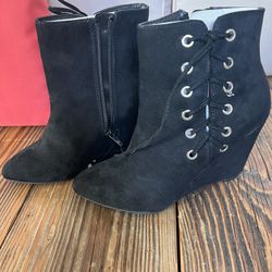 Boots Wedge Heels Size 5.5