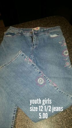 Youth girls jeans size 12 1/2