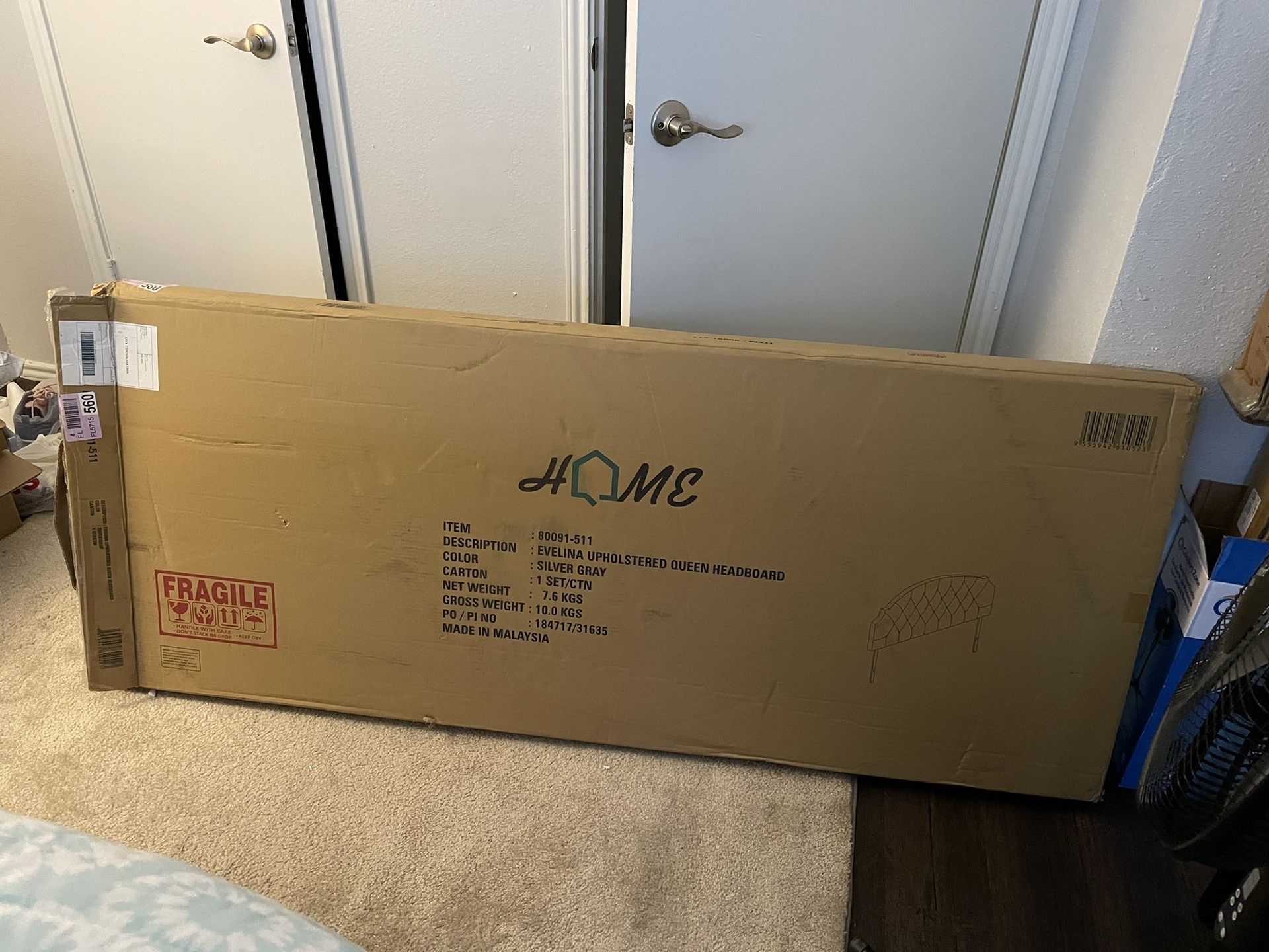 Brand New In Box Queen Headboard