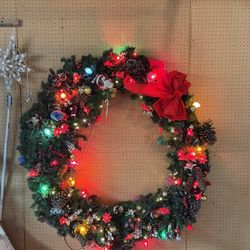 Huge Indoor Outdoor Artificial Christmas Wreath 