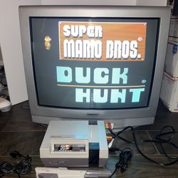 🎮 Original Nintendo NES + Sharp 27” TV 📺 