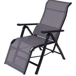 Zero Gravity Locking Patio Outdoor Lounger Chair Oversize XL Padded Adjustable Recliner