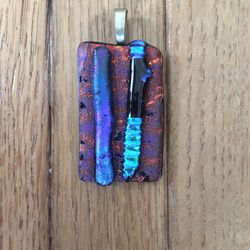 Homemade Dichroic Glass Pendant