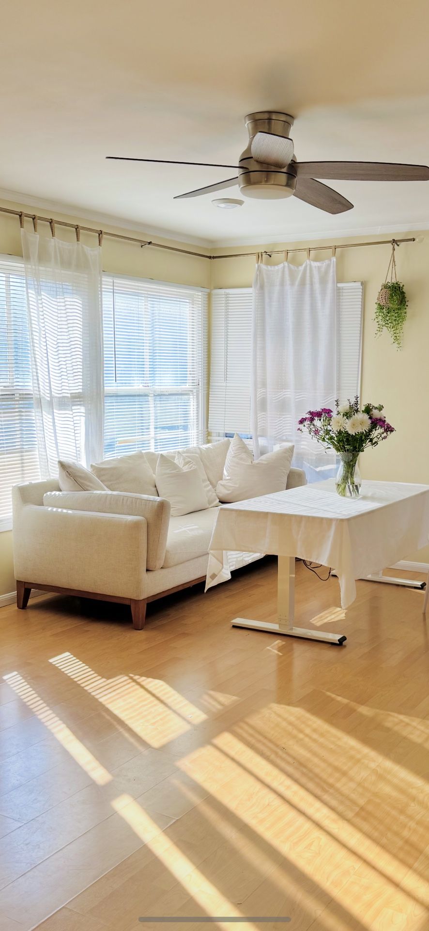 Ivory Deep Seat Sofa