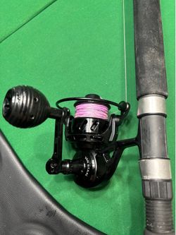 Van Staal Bailed 200, custom pink 8-9ft rod