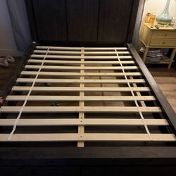 Bed Frame Dark Gray 