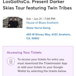 Twin Tribes Ticket TONIGHT 🦇