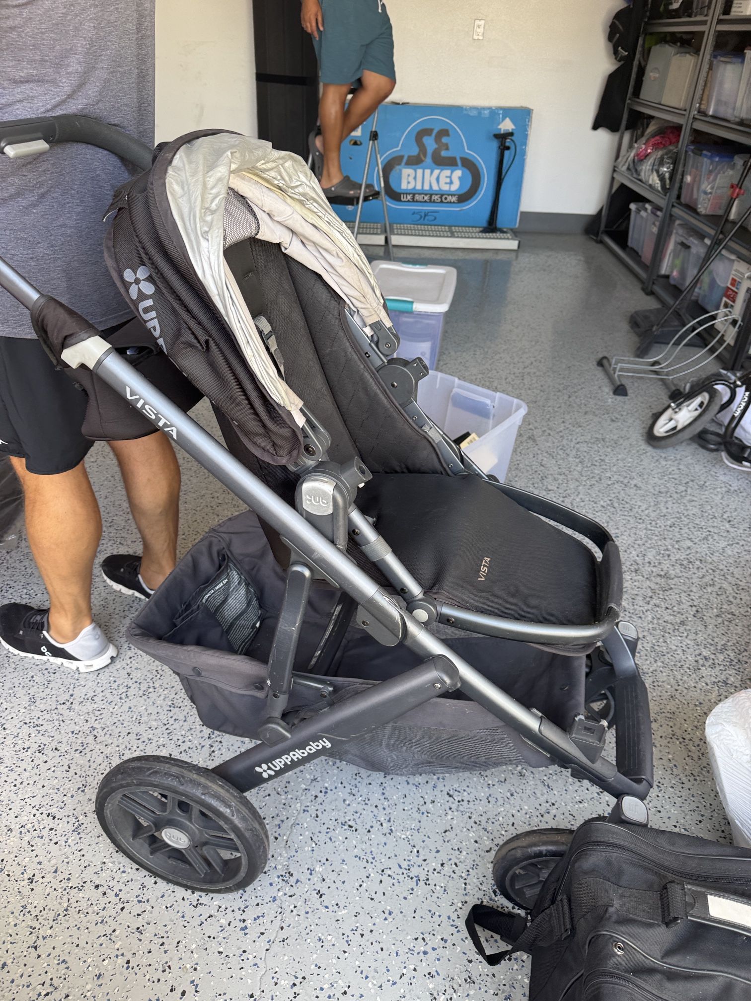 Uppa Baby Vista Double Stroller With All Attachments