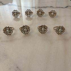 8 Napkin Ring Holders