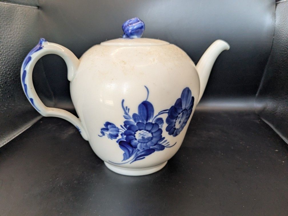 Vintage Royal Copenhagen Denmark Ceramic Teapot