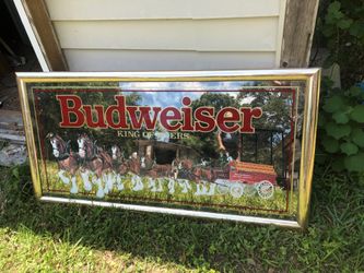 Budweiser mirror sign 1992