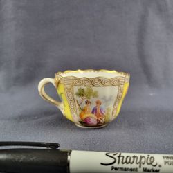19th Century Miniature Cup, Dresden Germany, Antique 