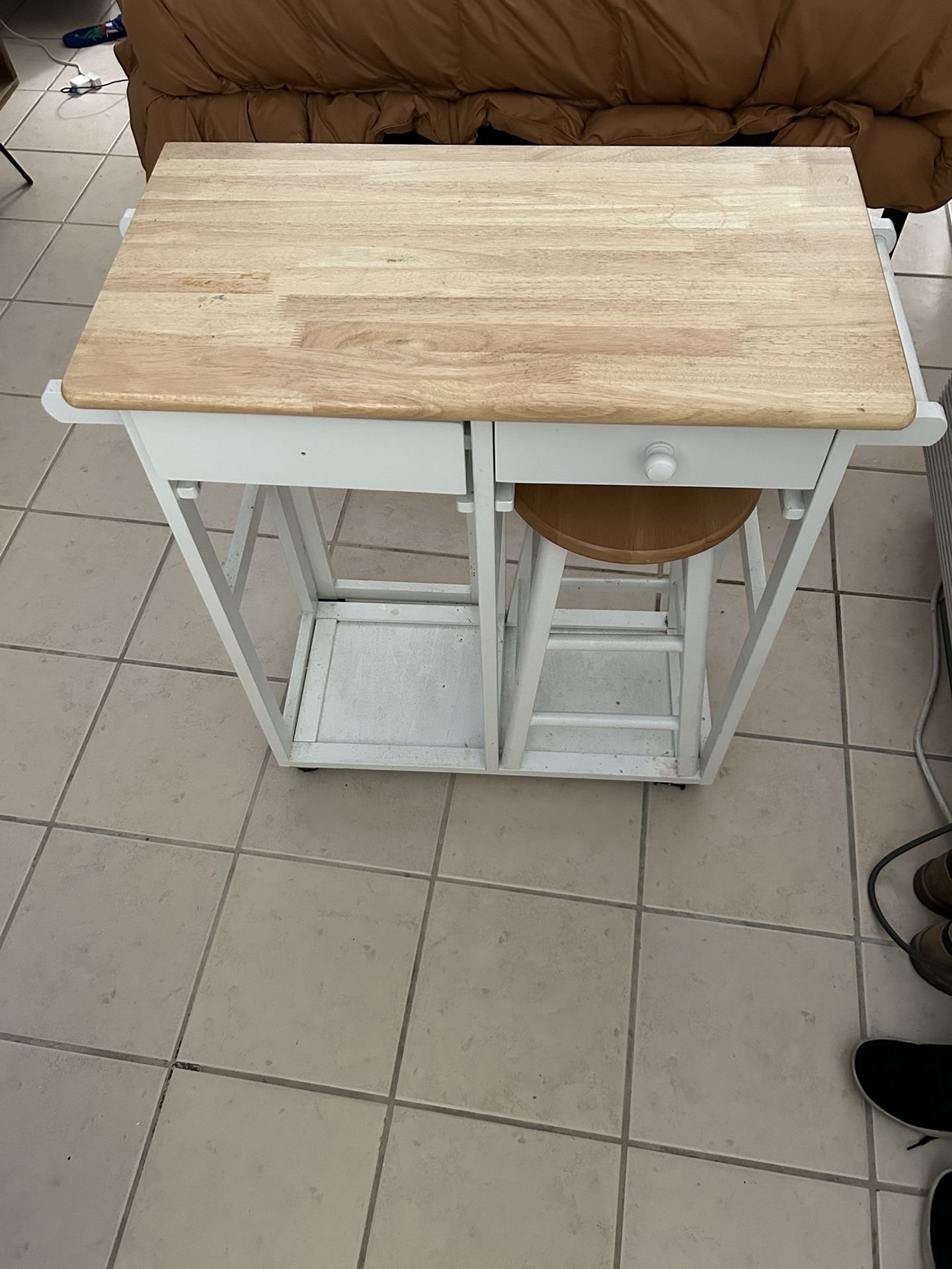 Drop Leaf Breakfast Cart