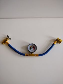 R134A Car AC Refrigerant Charge Hose Kit ,Car air conditioning recharge hose with measuring