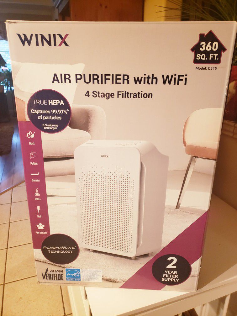 WINIX 4-Stage True HEPA Air Purifier With WiFi & PlasmaWave Technology. Brand New In Box. MSRP $219.99 + tax.