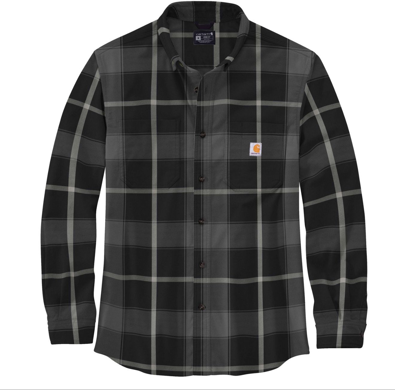 Carhartt Men’s Midweight Flannel Rugged Flex Relaxed Fit Long-Sleeve Plaid Shirt 3xl
