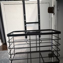 Over Cabinet Door Metal Storage Organizer