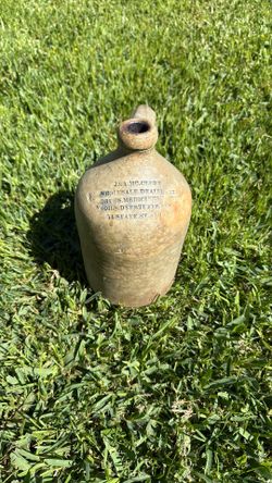 Outstanding Early Stoneware Jug * 1800s * Drugs Paints Medicines