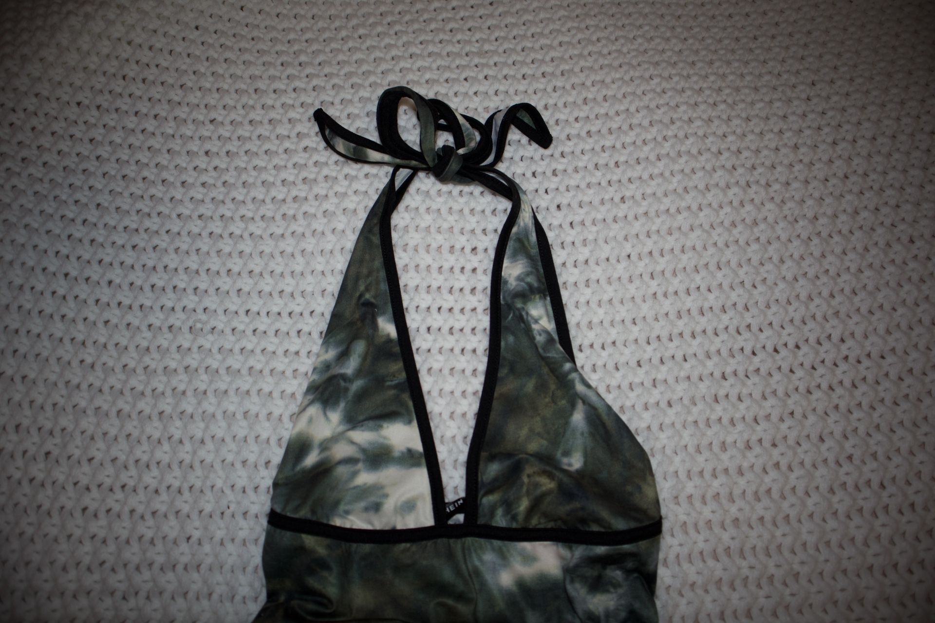 Green Halter Top Mini Dress