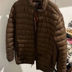 Brown Puffer Jacket 