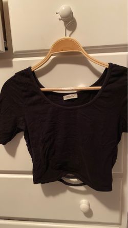 Black crop top