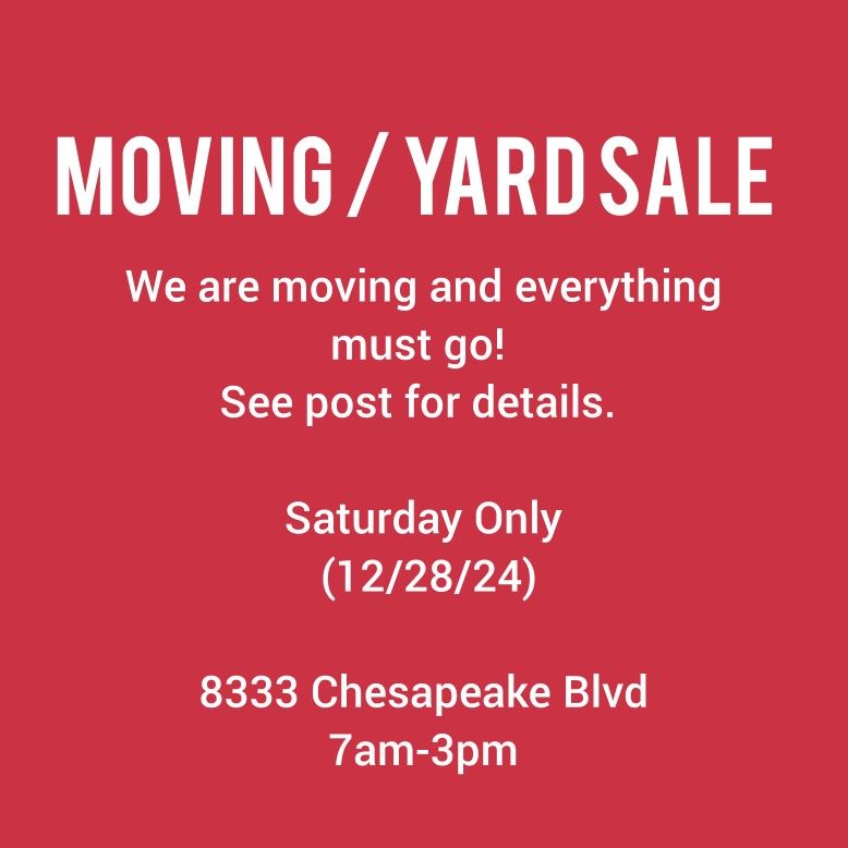 MOVING SALE