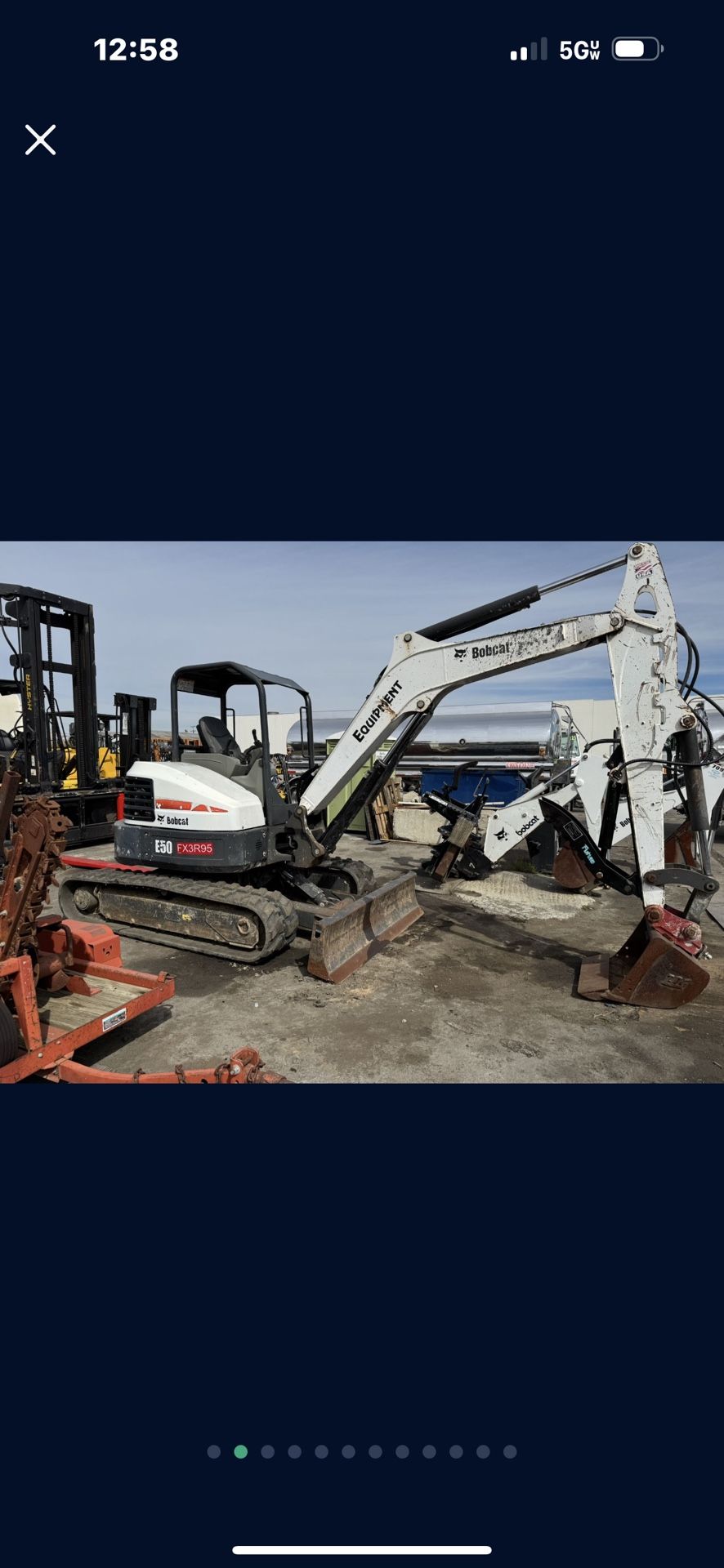 2016 Bobcat E 50 Excavator