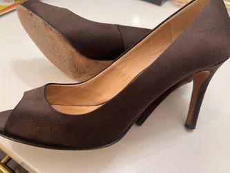 Satin Brown Ann Taylor Heels