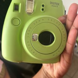 GREEN POLAROID CAMERA