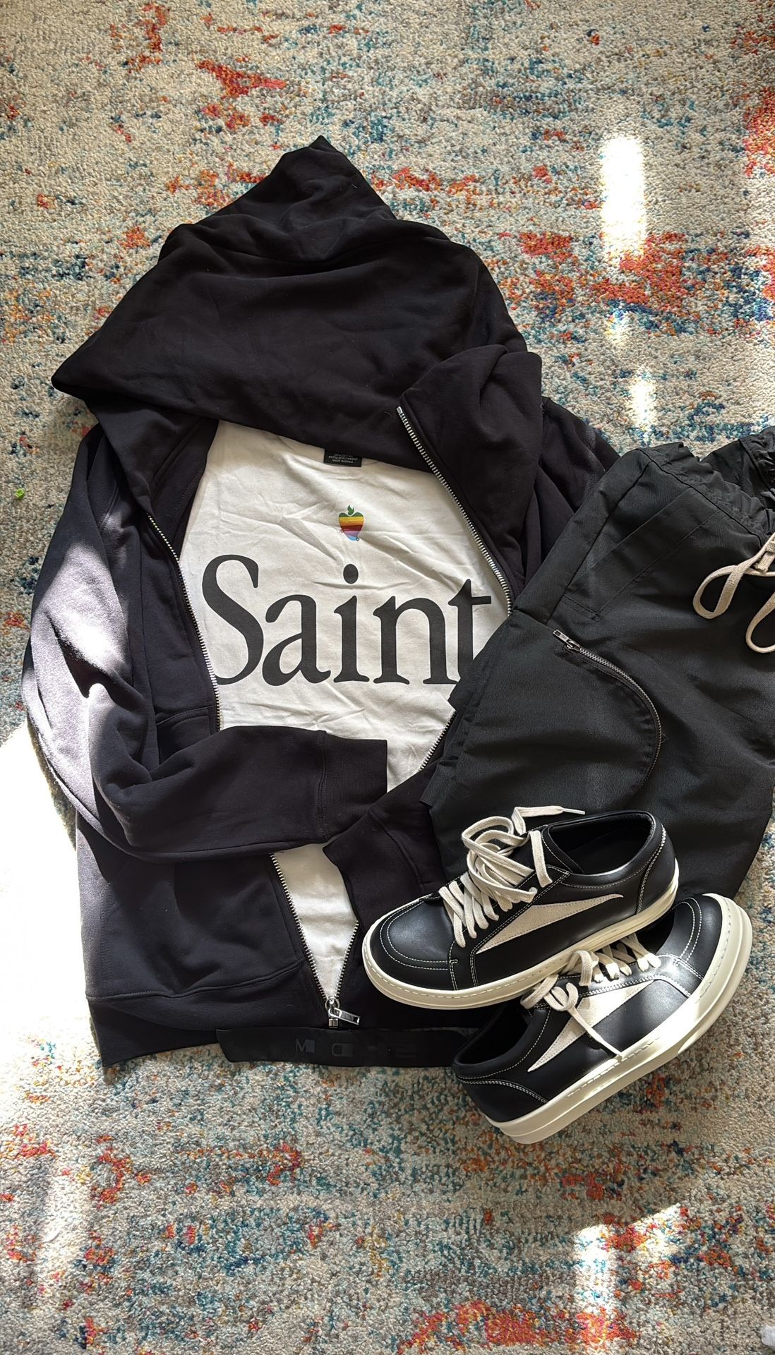Rick Owen Mountain Zipup, Rick Owen Vans, Saint Micheal Tee Available For Purchase