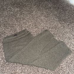 Zara sweater material green skirt