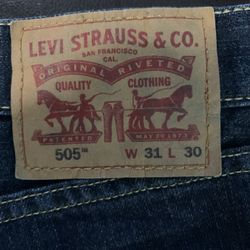 Men’s Levi (Style 505) Size 32 By 30