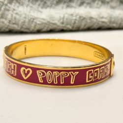 Vintage Coach Poppy Pink & Gold Limited Edition Collection Bangle