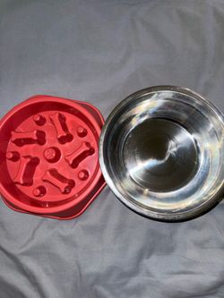 Dog Food Bowl and Water Bowl