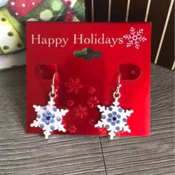 Whimsical Snowflake Earrings 