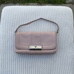 Coach pink leather purse
