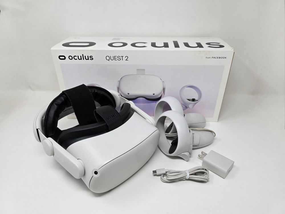 Meta Oculus Quest 2 128GB Standalone VR Headset - with Extras!