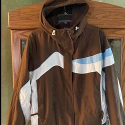 Ladies Zip Up Lined Jacket With Hood 