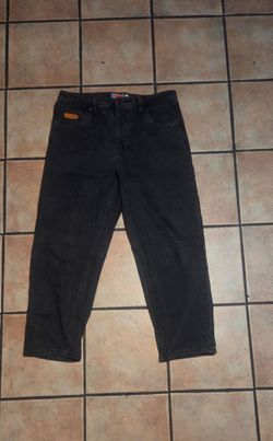 Mens black denim EMPYRE denim jeans size W36 L30